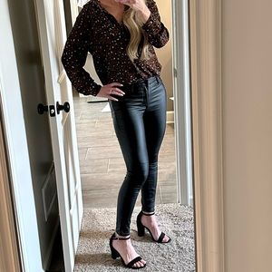 STS Blue Faux Leather Pants